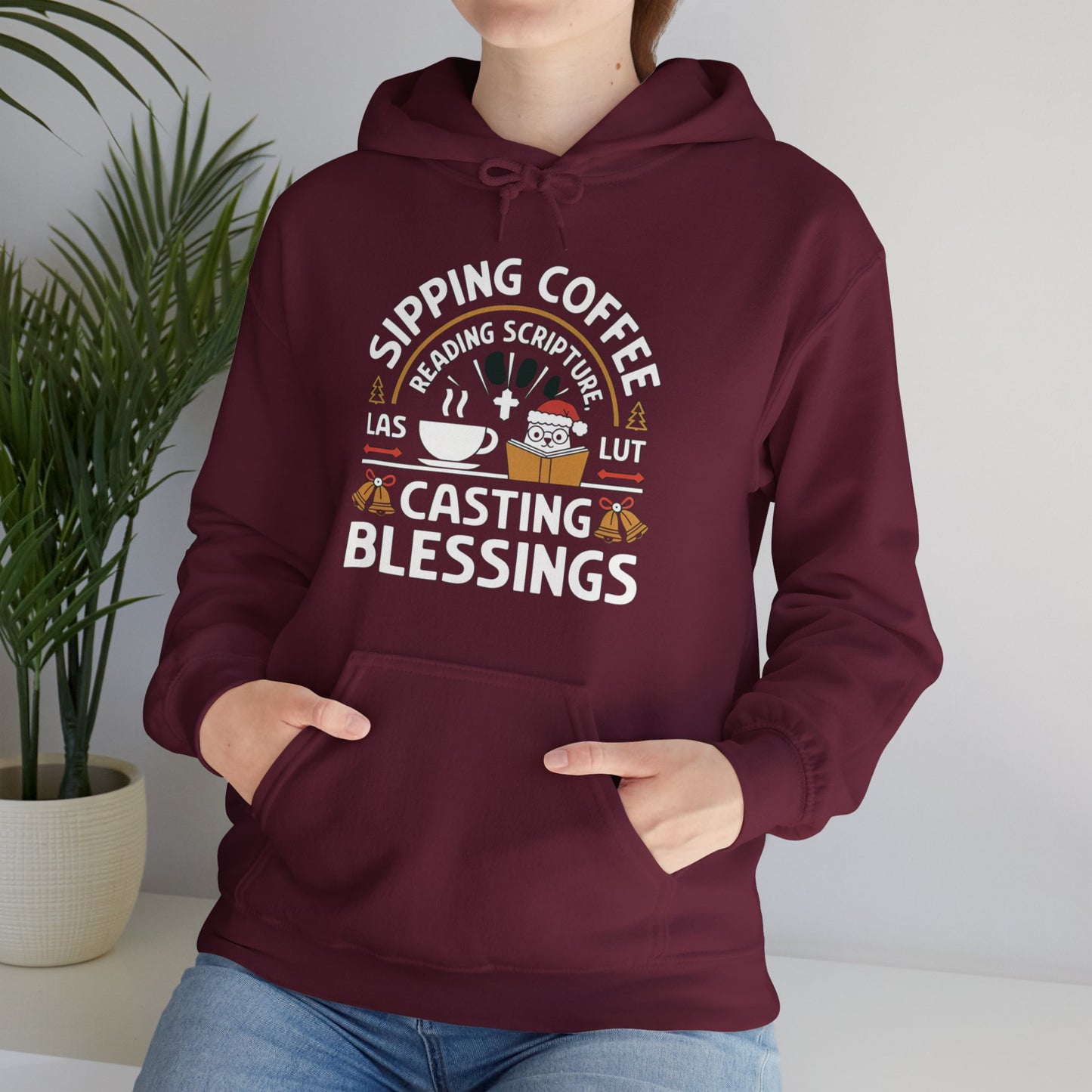 Sipping Faith Heavy Cotton Hoodie