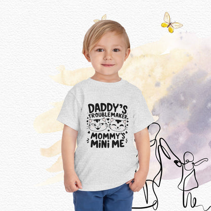 Daddy Little Troublemaker Toddler Cotton T-Shirts