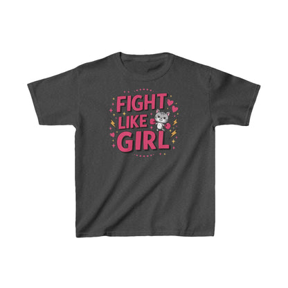 Fight Like Girl Kids Heavy Cotton Kids T-Shirt