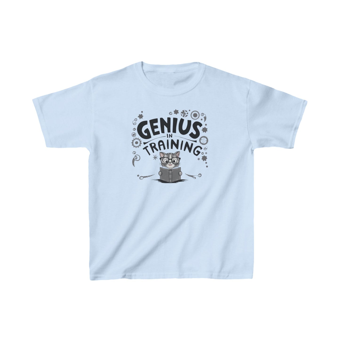 Genius In Training Kids Heavy Cotton T-Shirt