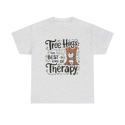 Tree Hugs Best Kind of Therapy  Cotton T-Shirts