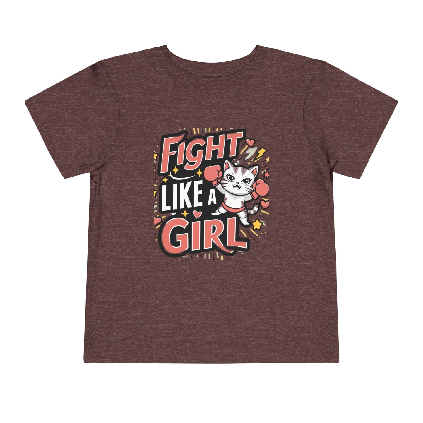 Fight Like Girl Toddler Cotton T-Shirts