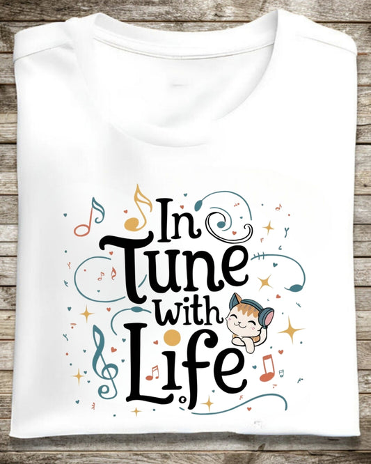 In Tune With Life Cotton T-Shirt