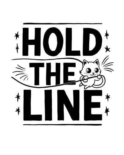 Hold The Line Idiom Cotton T-Shirt