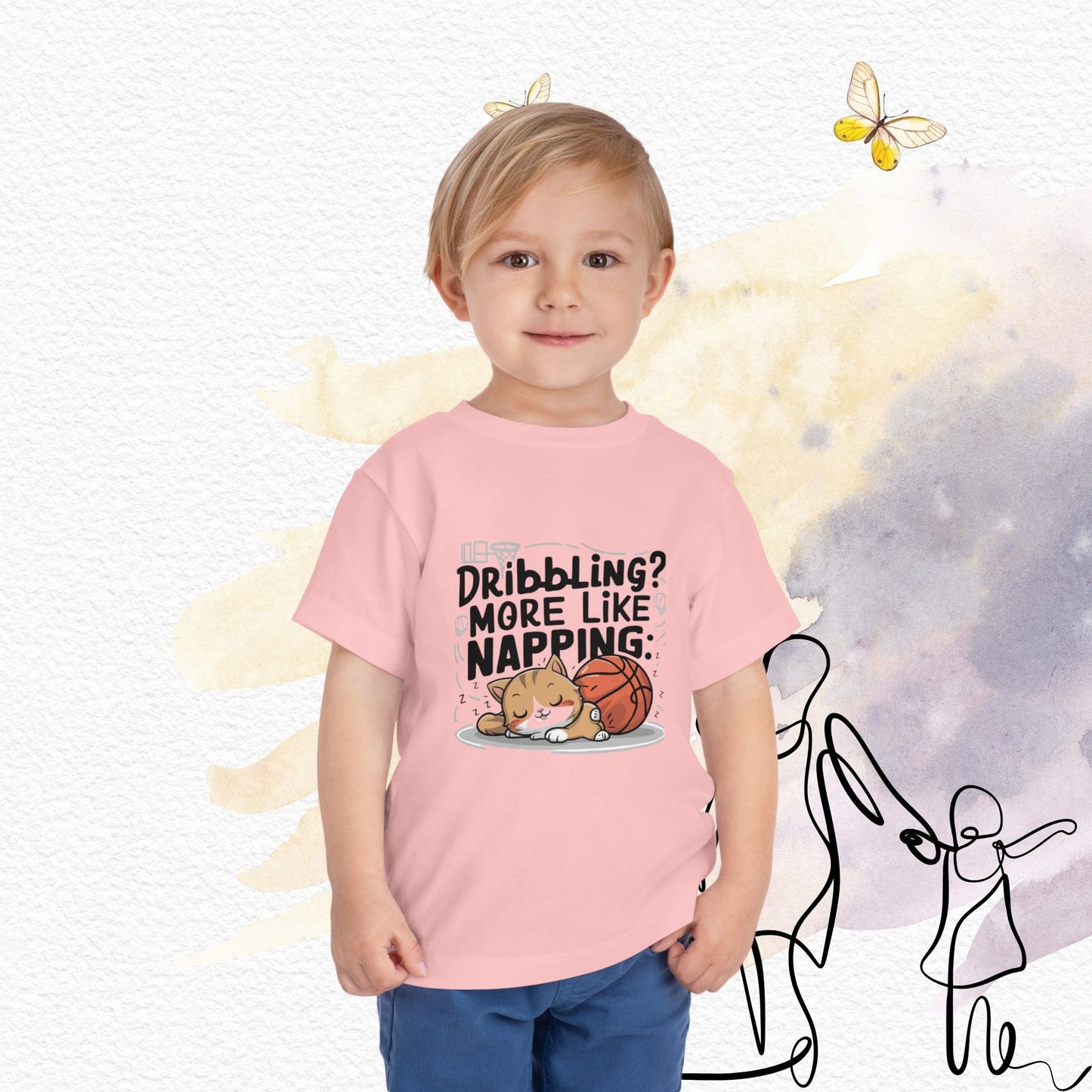 Dribbling More Like Napping Toddler Cotton T-Shirt