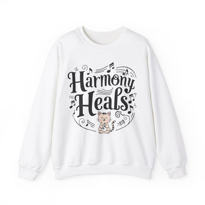 Harmony Heal Heavy Unisex Cotton Crewneck Sweatshirt