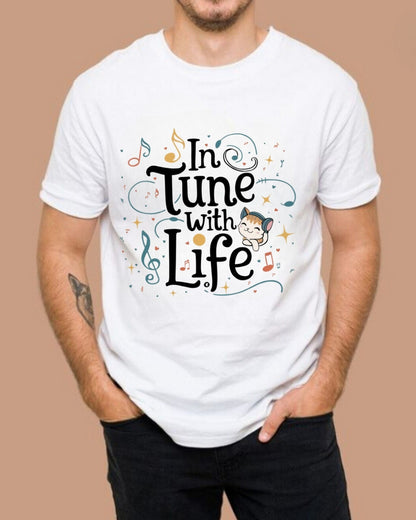 In Tune With Life Cotton T-Shirt