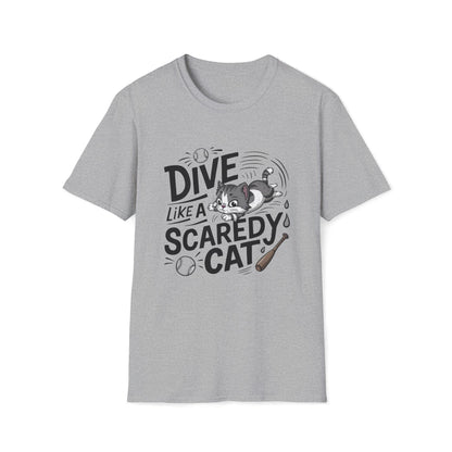 Dive Like Scaredy Cat Cotton Men Tshirt