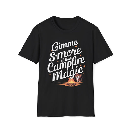 Men's Tee Gimmes S'more Campfire Chocolate Marshmallow S'mores Short Sleeves Casual Regular Fit Cottagecore Funny Cat T-Shirt