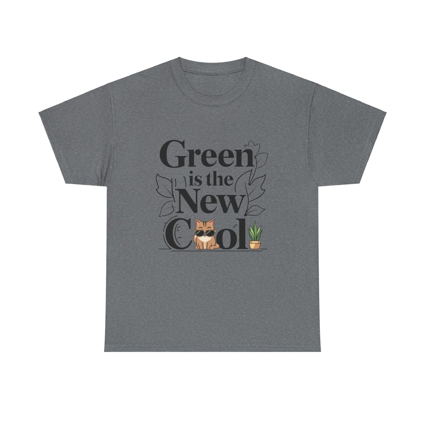 Green Is The New Cool Cotton Tshirt