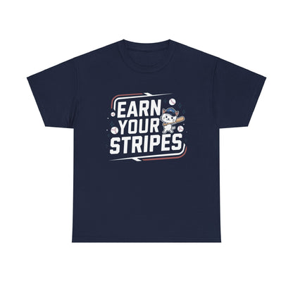 Earn Your Stripes Baseball Crew Neck Tee