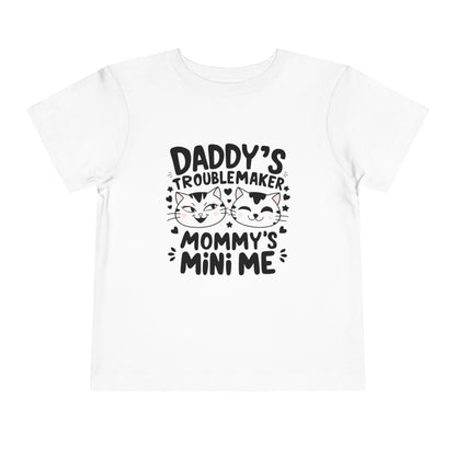 Daddy Little Troublemaker Toddler Cotton T-Shirts