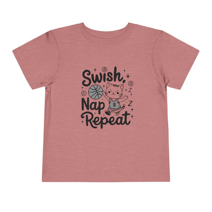 Swish Nap Repeat Toddler Cotton Kids T-Shirt