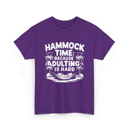 Hammock Time Because Adulting Is Hard Unisex Cotton T-Shirt