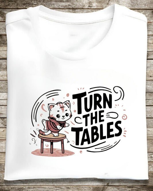 Turn The Table Idiom Cotton T-Shirt