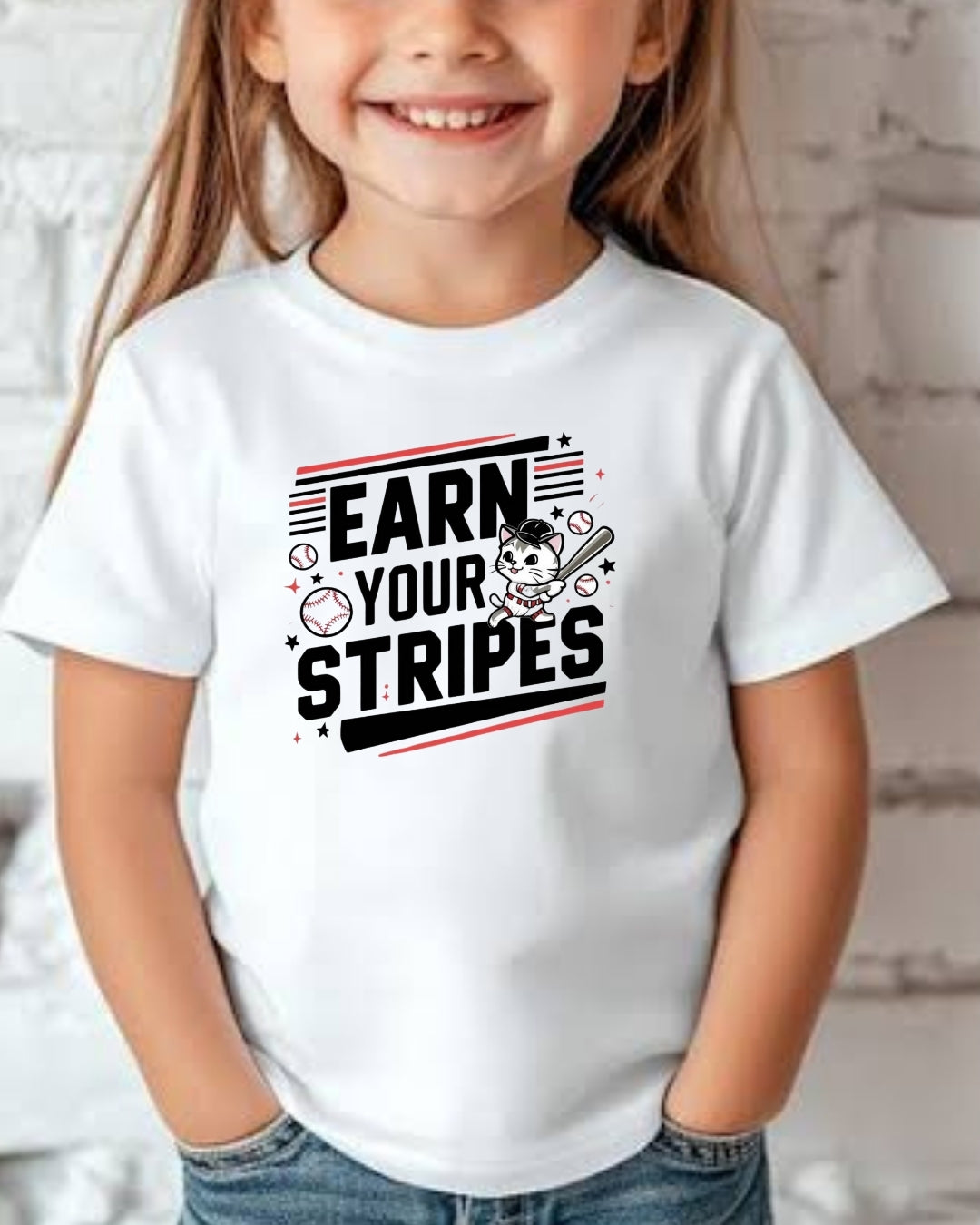 Earn Your Stripes Youth Heavy Cotton T-Shirt