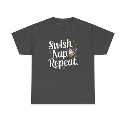 Swish Nap Repeat  Basketball Crew Neck T-Shirt