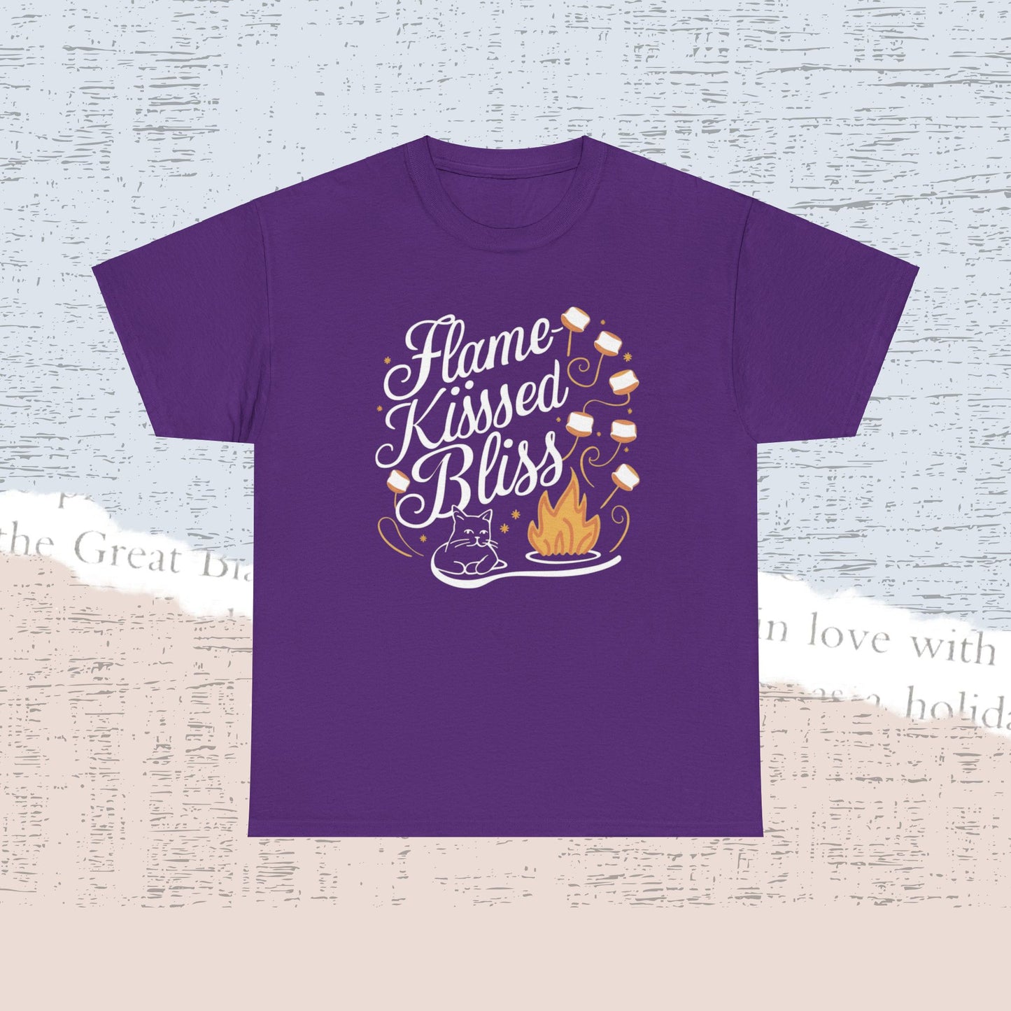 Flames Kiss Bliss Cotton Tshirt