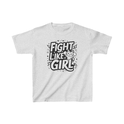 Fight Like Girl Heavy Cotton Kids T-Shirt