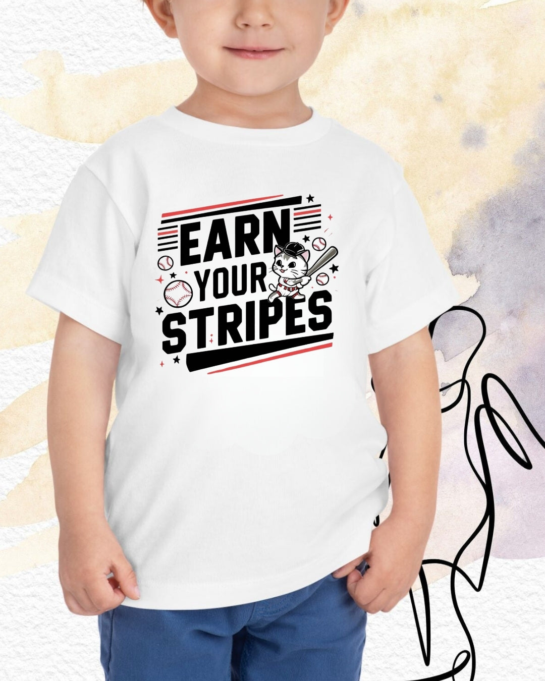 Earn Your Stripes Youth Heavy Cotton T-Shirt