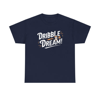 Dribble Dream Playing Basketball Cotton T-Shirt