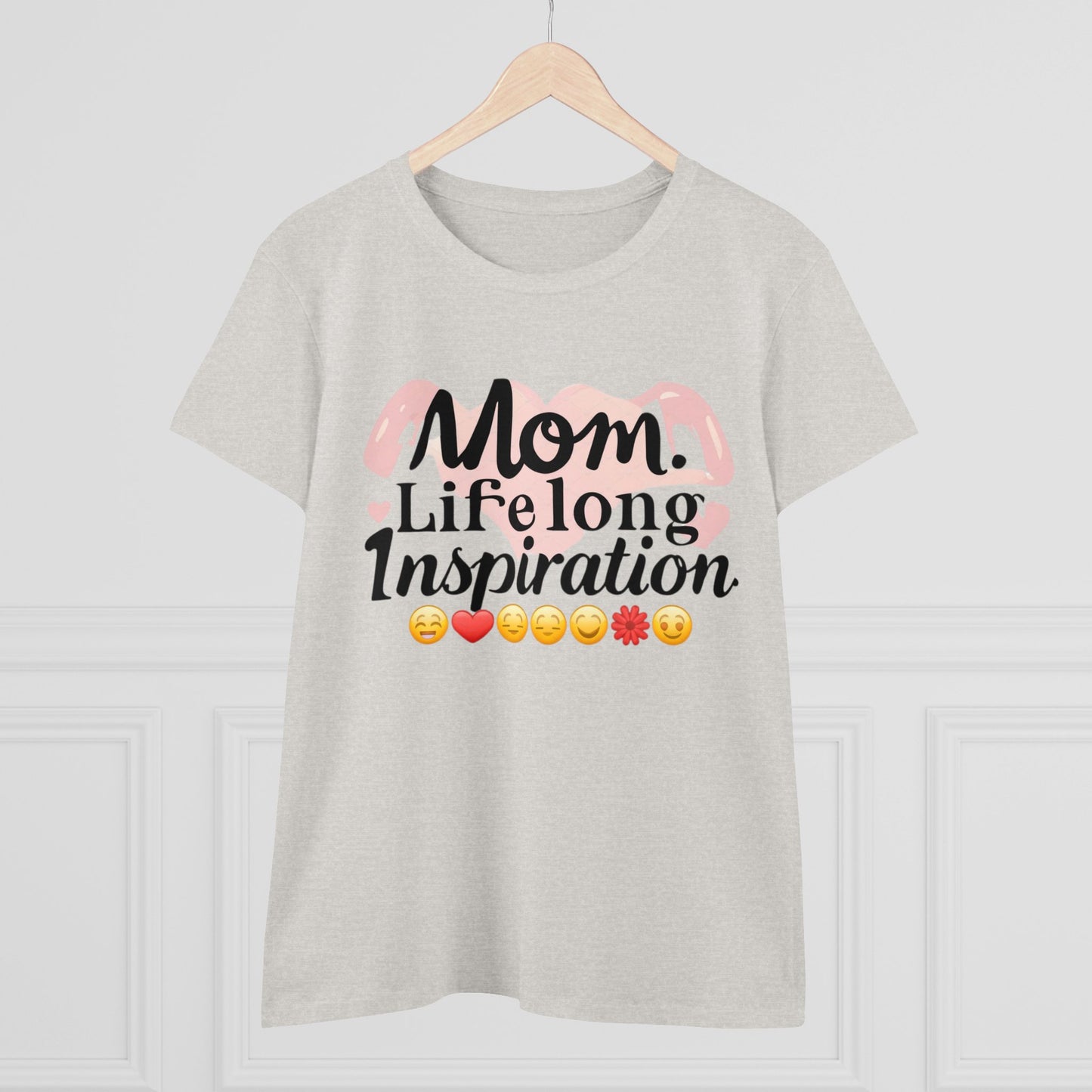 Mom Life Long Inspiration Women Cotton Tshirt