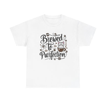 Brewed To Purrfections Coffee  T-Shirt