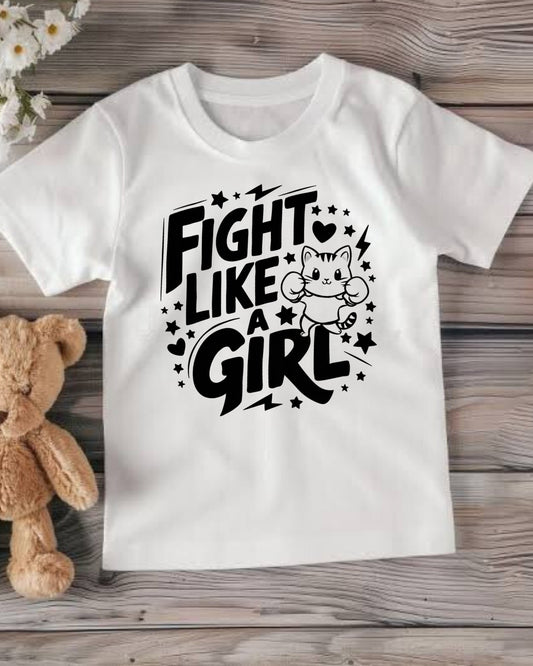 Fight Like Girl Youth Heavy Cotton T-Shirt