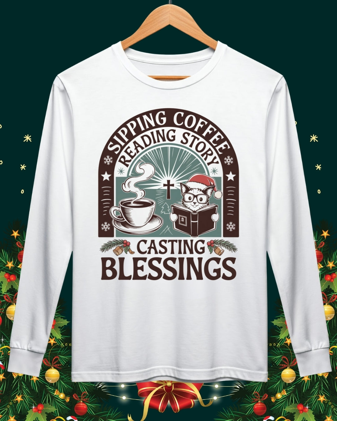 Divine Drink Cotton Long Sleeve Tshirt