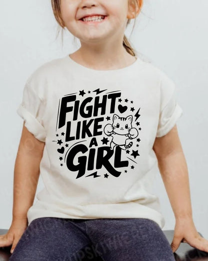 Fight Like Girl Youth Heavy Cotton T-Shirt