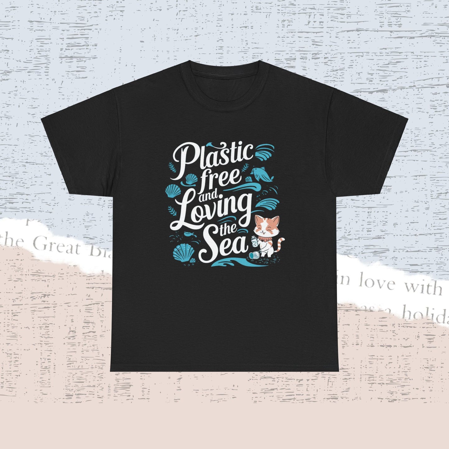 Plastic Free & Loving Sea Cotton Tshirt