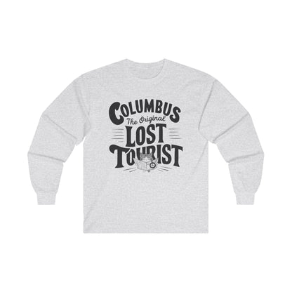 Columbus The Original Lost Tourist Cotton Long Sleeve Tshirt