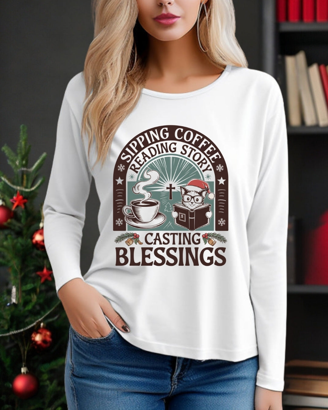 Divine Drink Cotton Long Sleeve Tshirt