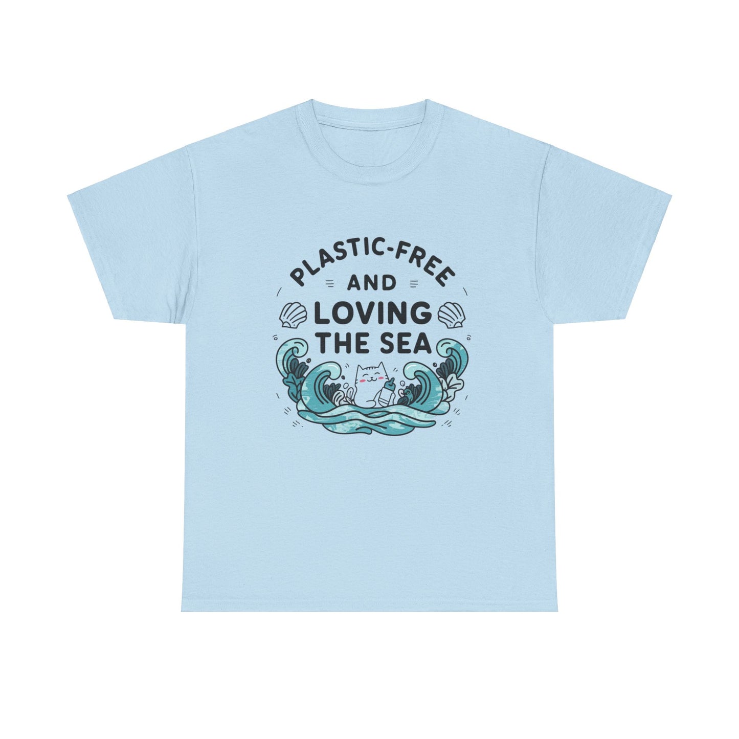 Plastic Free & Loving Sea Environmental Cotton T-Shirt