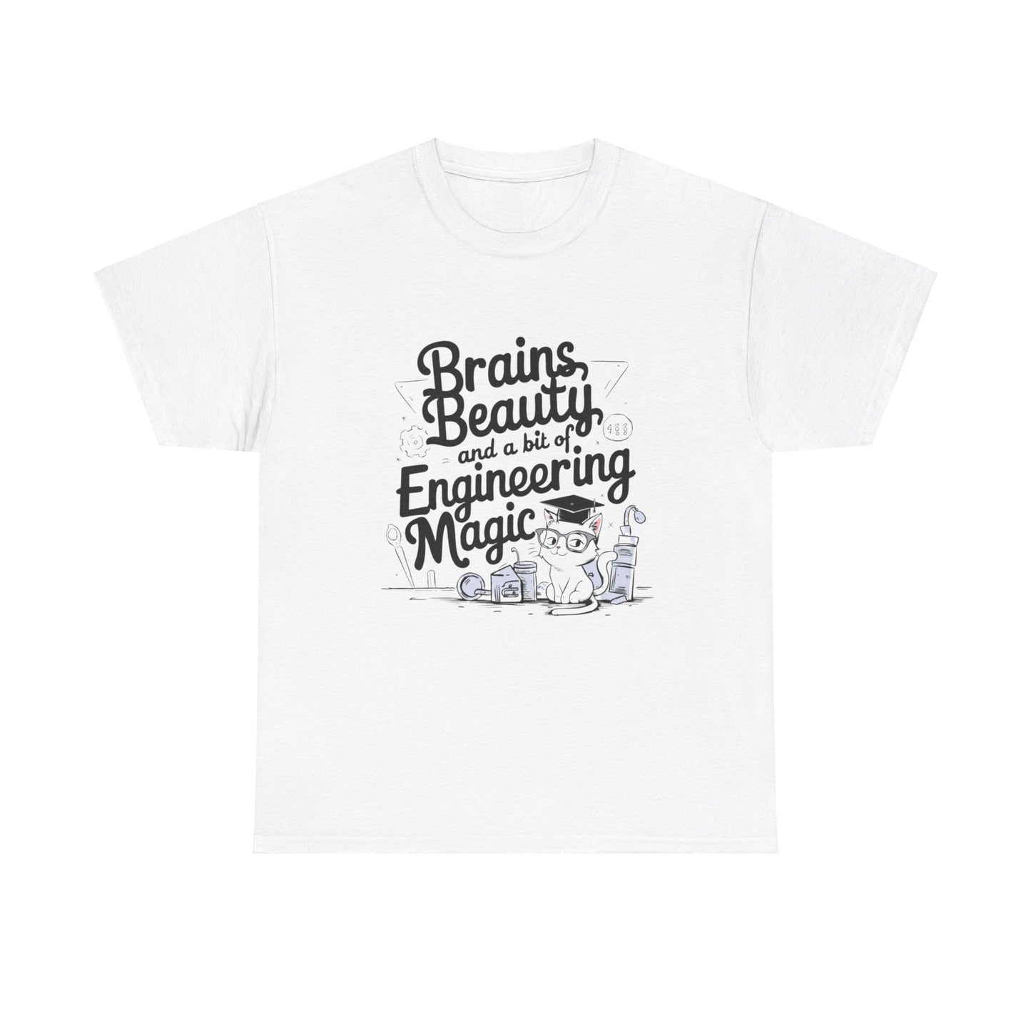 Brain Beauty & Bit of Engineering Magic Cotton T-Shirt