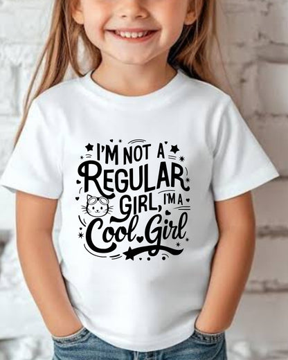 I am Not Regular Girl I am Cool Youth Heavy Cotton T-Shirt