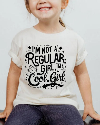 I am Not Regular Girl I am Cool Youth Heavy Cotton T-Shirt