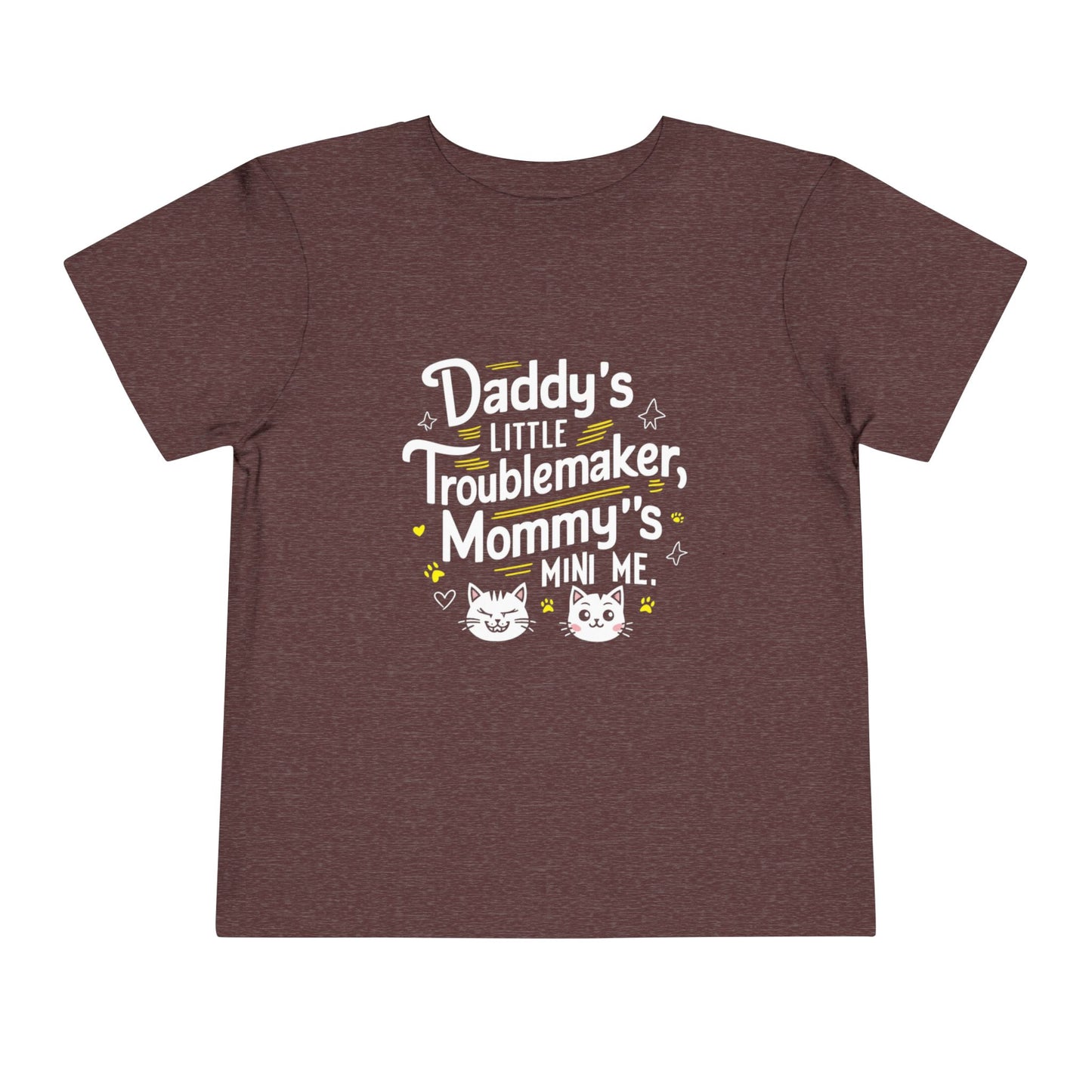 Daddy Little Troublemaker Toddler Cotton T-Shirts