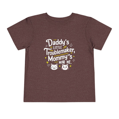 Daddy Little Troublemaker Toddler Cotton T-Shirts