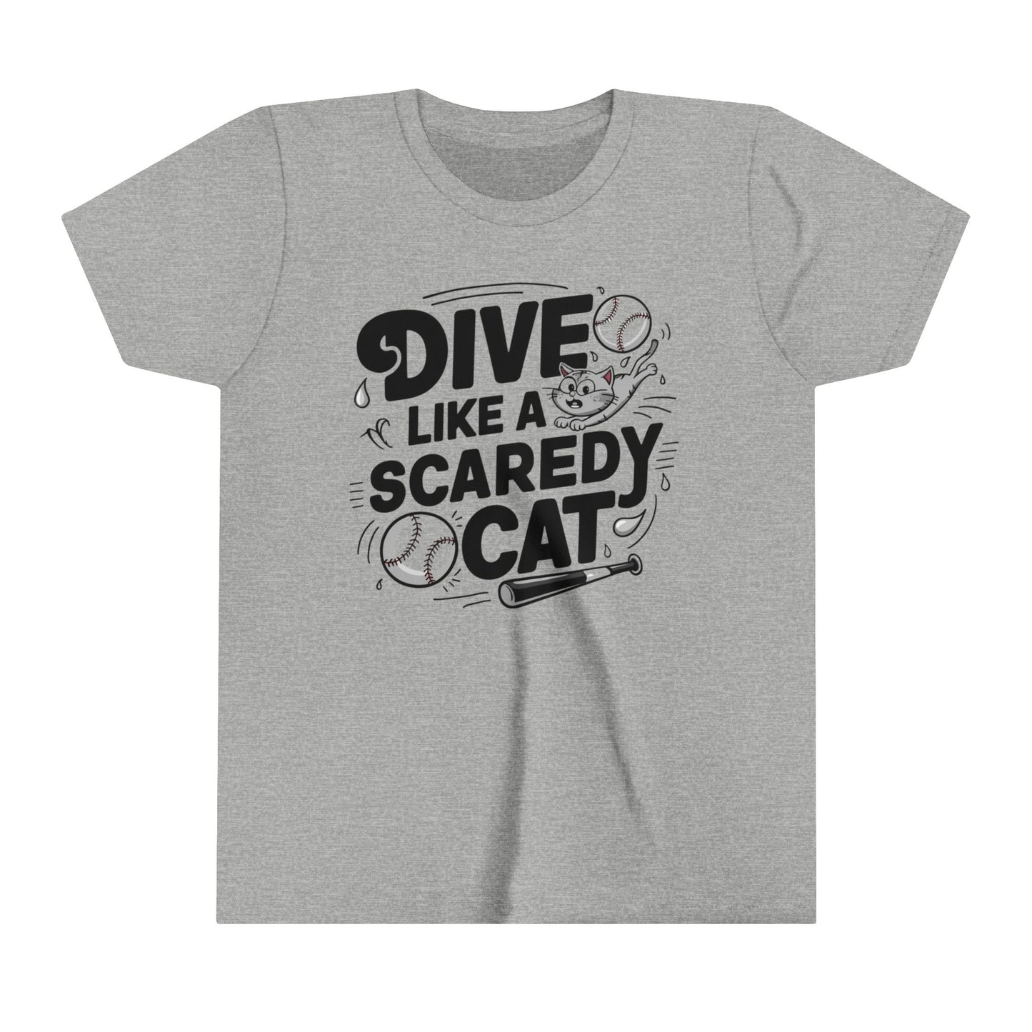 Dive Like Scaredy Cat Youth Heavy Cotton T-Shirt