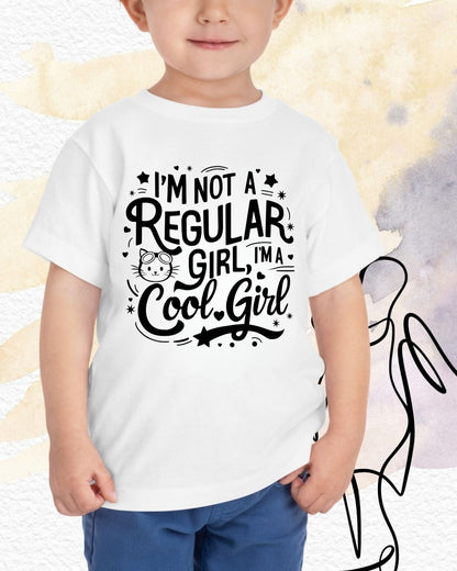 I am Not Regular Girl I am Cool Youth Heavy Cotton T-Shirt