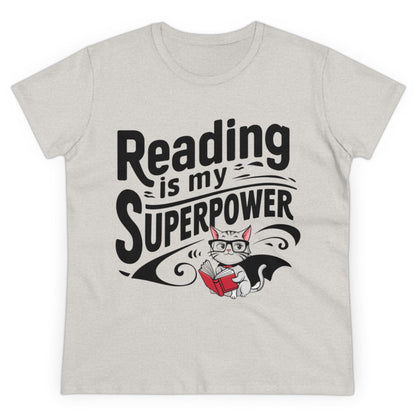 Reading Is My Superpower  Book Lovers Short Sleeve Regular Fit Cotton T-Shirt