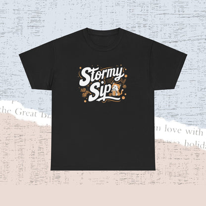 Stormy Sip Cotton Tshirt