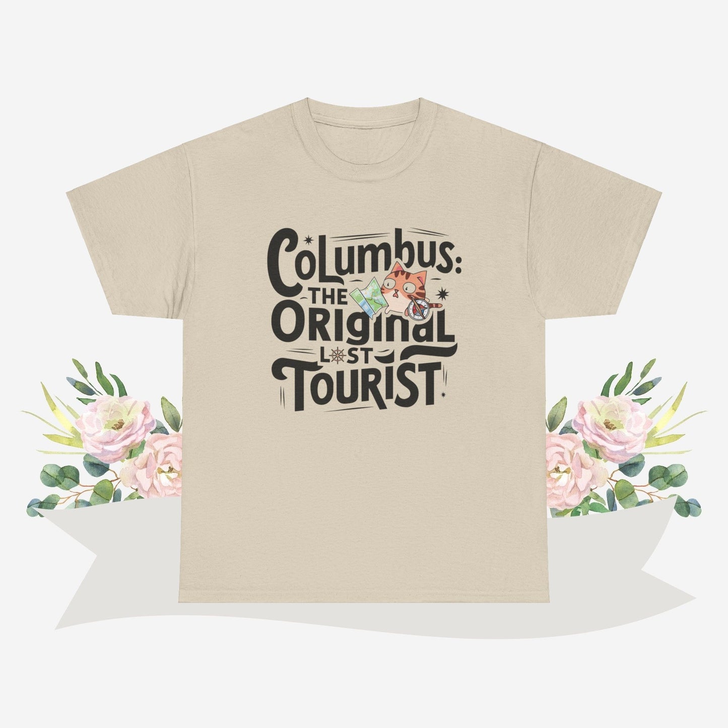 Columbus The Original Lost Tourist Cotton Tshirt