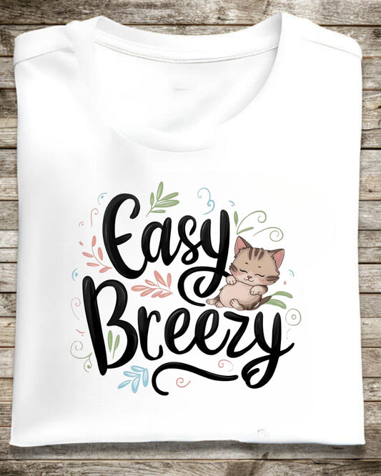 Easy Breezy Idiom Cotton Tshirt