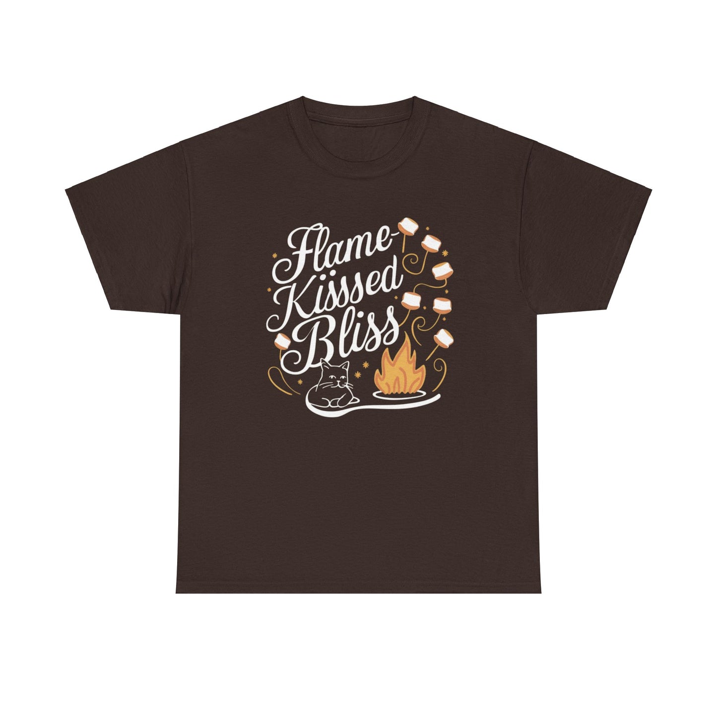 Flame Kiss Bliss Campfire Chocolate Marshmallow S'mores Cotton T-Shirt