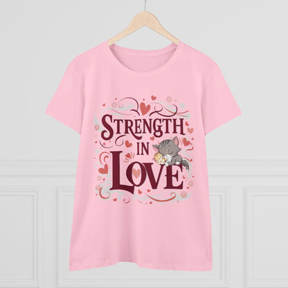 Strength In Love Women Cotton Tshirt