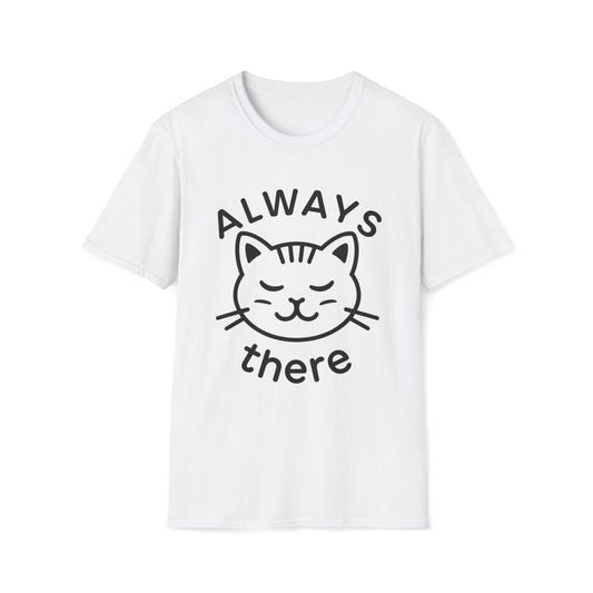 Men's Tee Always There Best Cat Dad Short Sleeve Casual Regular Fit Cottagecore Funny Cat T-Shirt