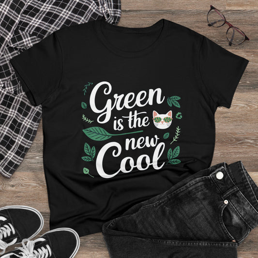 Green Is The New Cool Nature Short Sleeve Regular Fit Cotton Tshirt