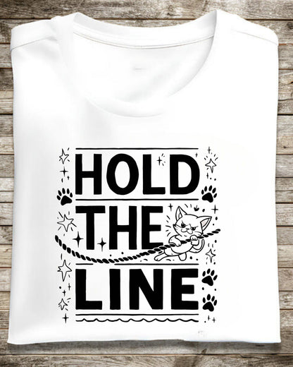 Hold The Line Cotton Tshirt